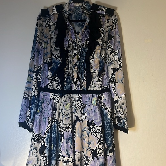 🌺COACH x Kaffe print midi dress size 6 - Picture 7 of 9